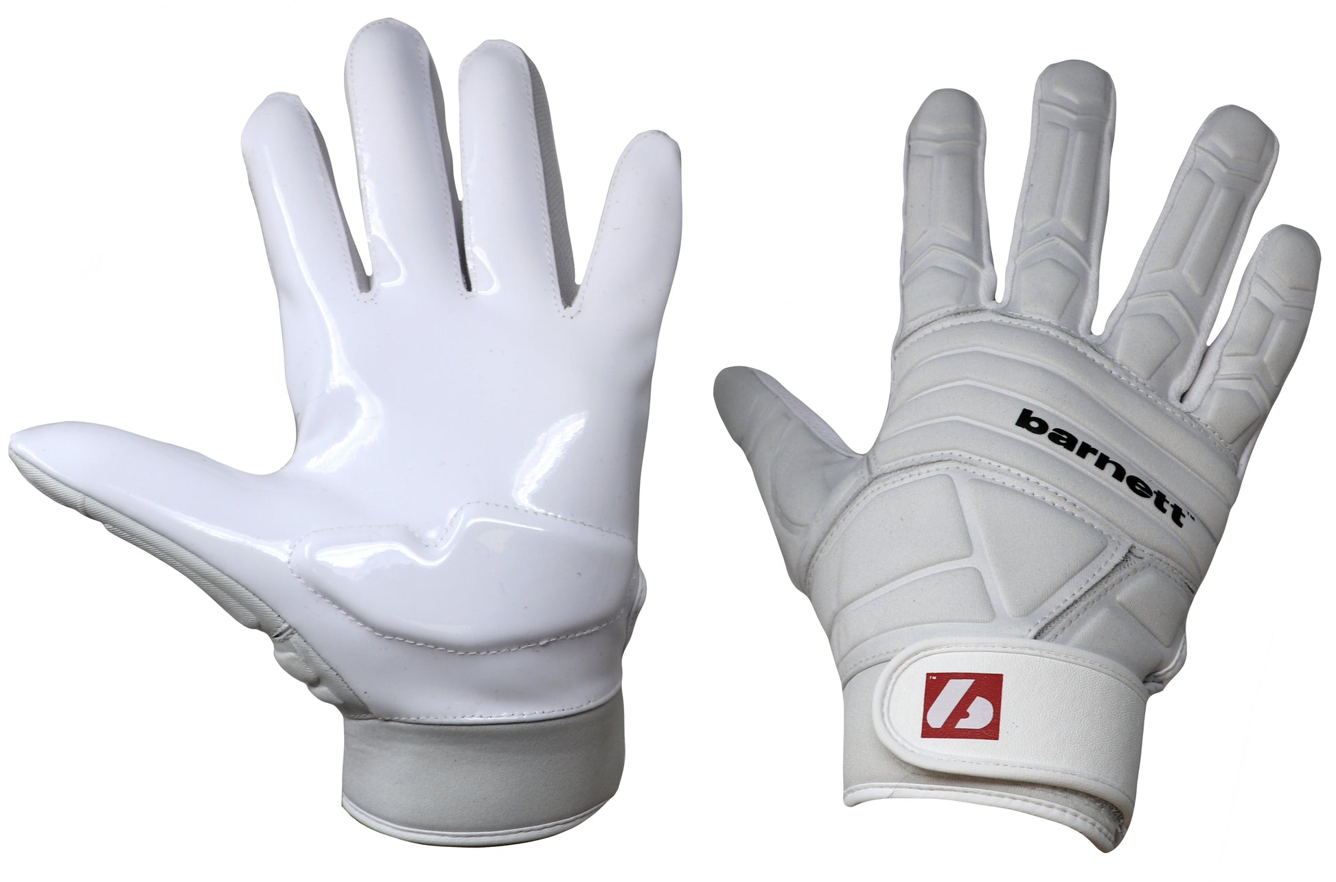 FLG-03 Guanti da football americano pro da lineman, Bianco